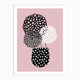 Hydrangeas Pink Art Print
