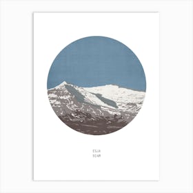 Esja Iceland Mountain Art Print
