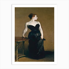 Lady In Black 3 Art Print