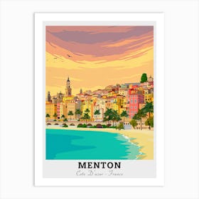 Menton, France Travel Art Print