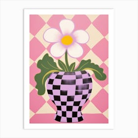 Pansies Flower Vase 3 Art Print