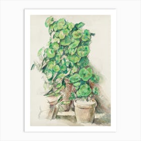 Geraniums, Paul Cézanne Art Print