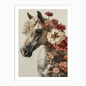 Flower Horse Art Print