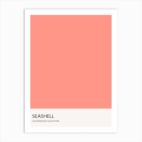 Seashell Colour Block Poster Art Print