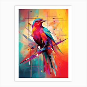 Bird Abstract Pop Art 3 Art Print