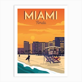 Miami Florida Art Print