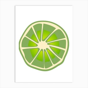 Lime Slice Art Print