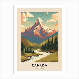 Mount Robson Provincial Park Canada 1 Vintage Hiking Travel Poster Art Print