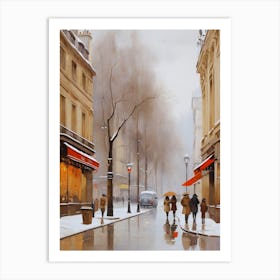 Paris In The Rain. 1 Art Print