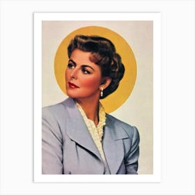 Lynn Redgrave Retro Collage Movies Art Print