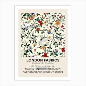 Poster Sunny Meadow London Fabrics Floral Pattern 5 Art Print