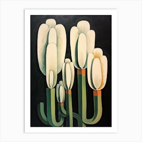 Modern Abstract Cactus Painting Woolly Torch Cactus Art Print