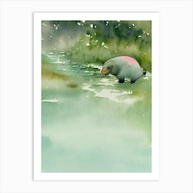 Walrus Storybook Watercolour Art Print