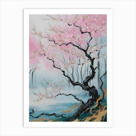 Cherry Blossom Painting 1 Art Print