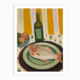 Grouper Italian Still Life Painting Art Print