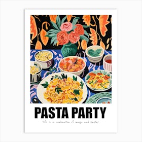 Pasta Party, Matisse Inspired 04 Art Print