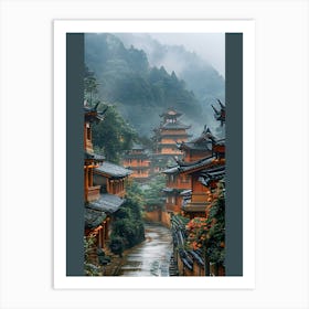 Chinese Village Art Print