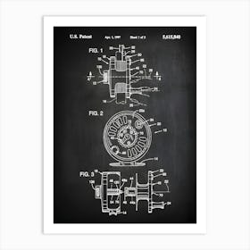 Fishing Poster, Fishing Gifts, Fishing Gifts For Men, Gifts For Fisherman,Fishing Print, Fishing Patent, Fishing Decor, Fishing Sign, Hf8401 Art Print