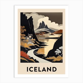 Iceland 5 Vintage Travel Poster Art Print