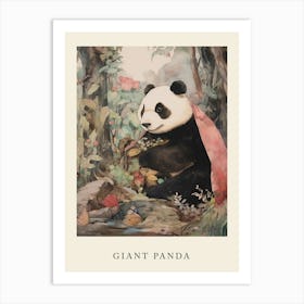 Beatrix Potter Inspired  Animal Watercolour Giant Panda 4 Art Print