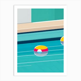 Swimming Pool Vector Art Print