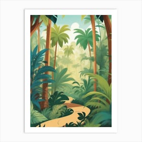 Cartoon Jungle Art Print