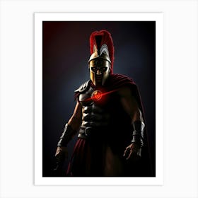 Spartan Warrior - Diverse Art Illustration 92 Art Print