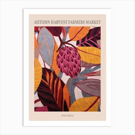 Fall Botanicals Fuchsia 2 Poster Art Print