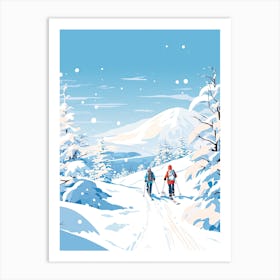 Niseko   Hokkaido Japan, Ski Resort Illustration 2 Art Print