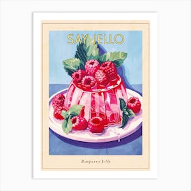 Rasperry Jelly Vintage Cookbook Illustration 4 Poster Art Print