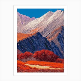 Hemis National Park India Pointillism Art Print