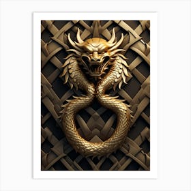 Golden Dragon Art Print