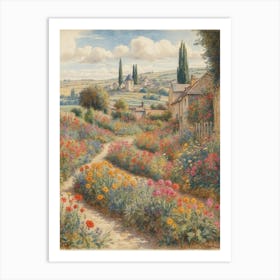 Garden In France Art Print
