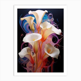 White Calla Lily Dreams Art Print