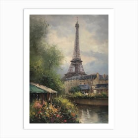 Eiffel Tower Paris France Pissarro Style 7 Art Print