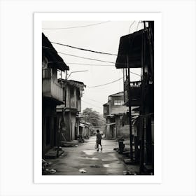 Philippines, Black And White Analogue Photograph 2 Art Print