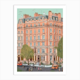 London England Travel Illustration 5 Art Print