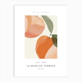 Peaches Le Marche Fermier Poster 4 Art Print