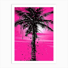 Palm Tree In Pink Art Print