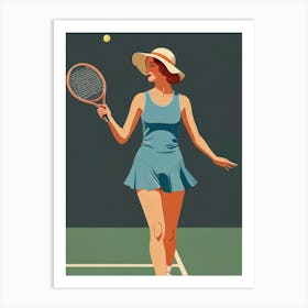 Vintage Tennis Poster Art Print