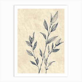 San Francisco Flower Market Boho Minimalist Style Art Print