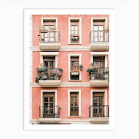 Balconies In Valencia // Valencia, Spain, Travel Photography Art Print