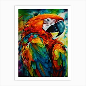 Parrot Pretty - Colorful Parrot Art Print