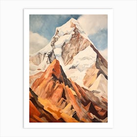 Makalu Nepal China 1 Mountain Painting Art Print