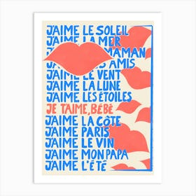 Poster For A French Film Art Print