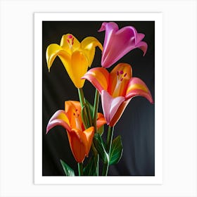 Bright Inflatable Flowers Lily 1 Art Print