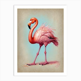 Flamingo 3 Art Print