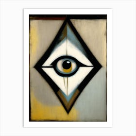 Abstract Expression, Symbol, Third Eye Rothko Neutral Art Print