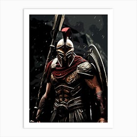 muscle Spartan 300 Warrior movie Art Print