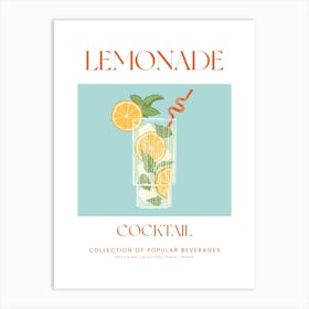 Lemonade Cocktail Art Print